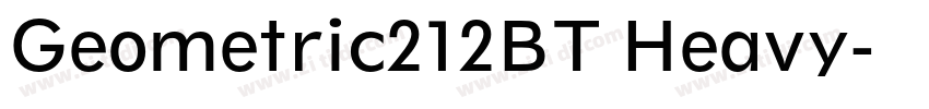 Geometric212BT Heavy字体转换